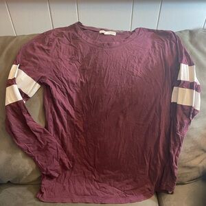 Treasure & Bond Burgundy Long Sleeve Tee